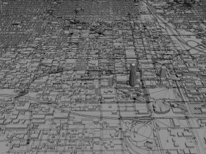 oklahoma city oklahoma usa 80km 3D Model