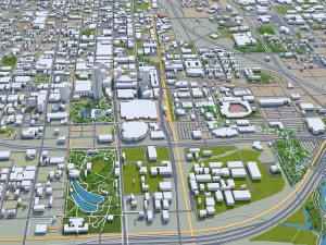 oklahoma city oklahoma usa 80km 3D मॉडल