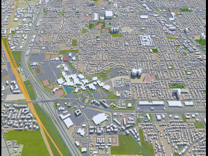 orem city utah usa 20km 3D Model