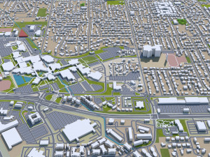 orem city utah usa 20km Modelo 3D