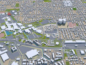 orem city utah usa 20km 3D Model