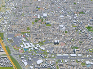 orem city utah usa 20km 3D Model