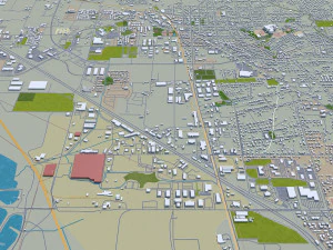 orem city utah usa 20km 3D Model