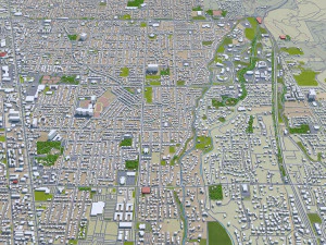 orem city utah usa 20km 3D Model