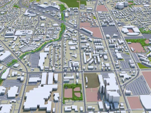 orem city utah usa 20km 3D Model