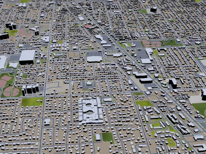 orem city utah usa 20km 3D Model