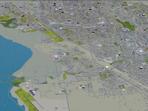 orem city utah usa 20km 3D Model