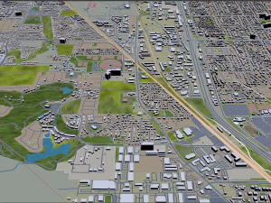 orem city utah usa 20km 3D Model