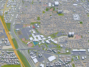 orem city utah usa 20km 3D Model