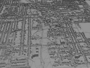 oshawa city ontario canada 30km 3D मॉडल