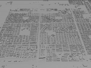 oxnard city california usa 30km Modèle 3D