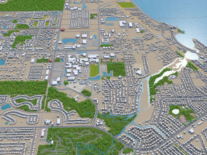 palm bay city florida usa 30km 3D Model