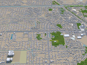 palm bay city florida usa 30km 3D Model