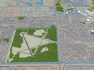 palm bay city florida usa 30km 3D Model