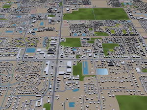 palm bay city florida usa 30km 3D Model