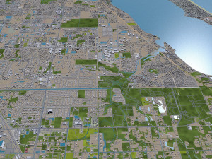 palm bay city florida usa 30km 3D Model