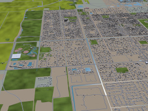 palm bay city florida usa 30km 3D Model