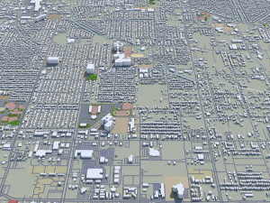 pasadena city texas usa 30km Model 3D