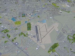 pasadena city texas usa 30km Model 3D