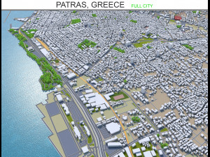 patras city greece 20km 3D Model