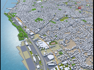 patras city greece 20km 3D-Modell