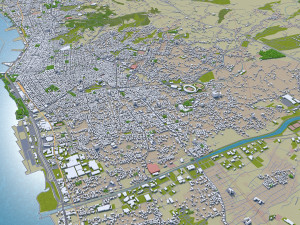 patras city greece 20km 3D-Modell