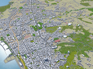 patras city greece 20km 3D-Modell