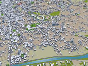 patras city greece 20km 3D-Modell