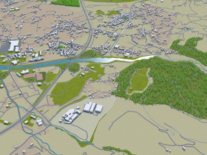patras city greece 20km 3D-Modell