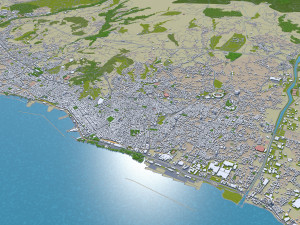 patras city greece 20km 3D-Modell