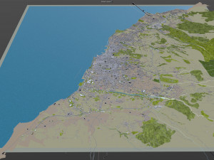 patras city greece 20km 3D-Modell
