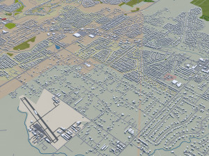 pearland city texas usa 30km 3D Model