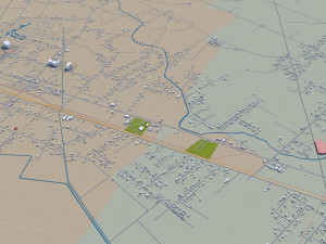 pearland city texas usa 30km 3D Model