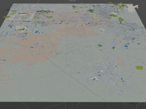 pearland city texas usa 30km 3D Model