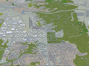 peoria city illinois usa 40km Modèle 3D