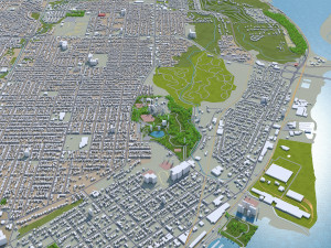 peoria city illinois usa 40km Modèle 3D