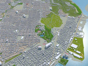 peoria city illinois usa 40km 3D Model