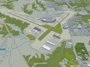 peoria city illinois usa 40km Modèle 3D