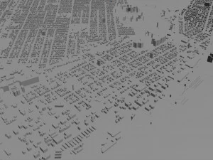 peoria city illinois usa 40km 3D Model