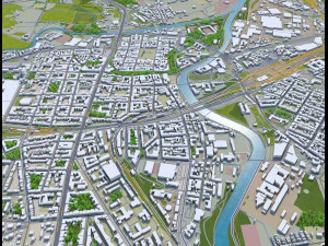 ピルゼン チェコ共和国 都市 3D モデル 30km 3Dモデル