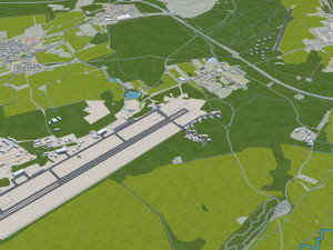 pilsen czech republic city 3d mmodel 30km Model 3D