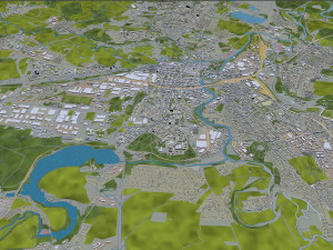 pilsen czech republic city 3d mmodel 30km Model 3D