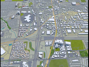 plano city texas usa 40km 3D Model