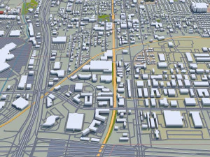 plano city texas usa 40km 3D Model
