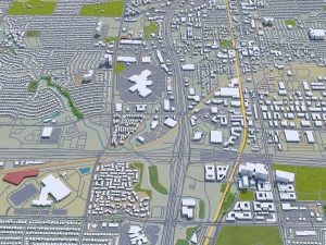 plano city texas usa 40km Modelo 3D