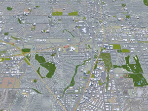 plano city texas usa 40km 3D Model