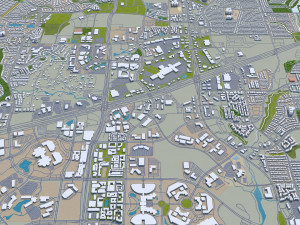 plano city texas usa 40km Modelo 3D