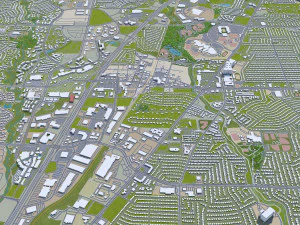 plano city texas usa 40km 3D Model