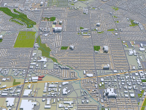 plano city texas usa 40km Modelo 3D