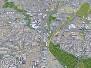 plano city texas usa 40km Modelo 3D